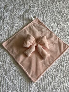 Dream Gro Ultra Soft Pink Bow Security Blanket for Baby Lovey